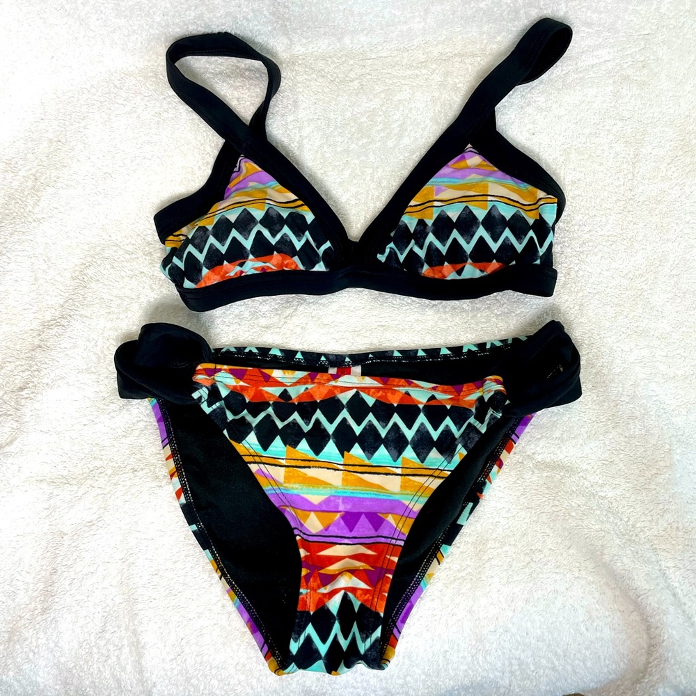 Gossip bikini. Black with colors.  Super cute.